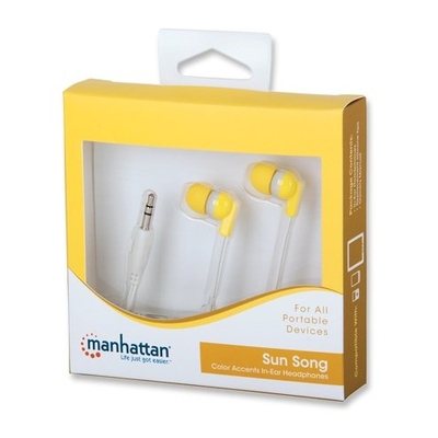 Product Ακουστικά Manhattan in-ear κίτρινα base image