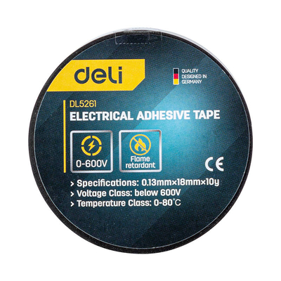Product Μονωτική Ταινία Deli Electrical insulating tape EDL5261, 10m base image