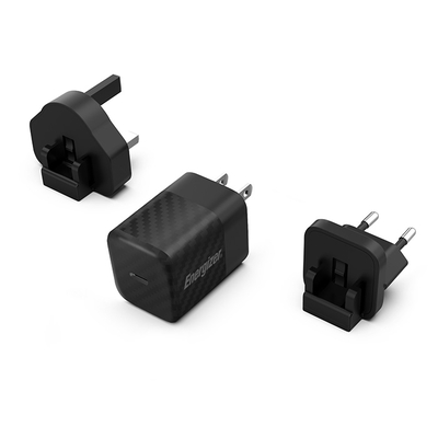 Product Φορτιστής Πρίζας Energizer A20MU 20W USB-C EU/UK/US Black base image