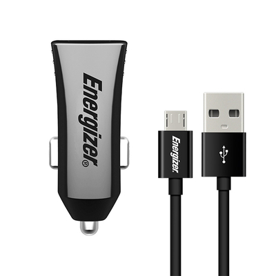 Product Φορτιστής Αυτοκινήτου Energizer DCA2CUMC3 3.4A 2USB +MicroUSB Cable Black base image