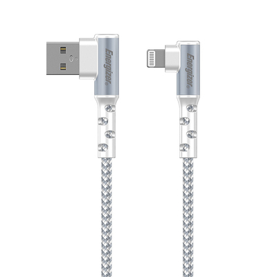 Product Καλώδιo USB Energizer Angle (90°) / Braided to Lightning White 2m (C710LKWH) base image