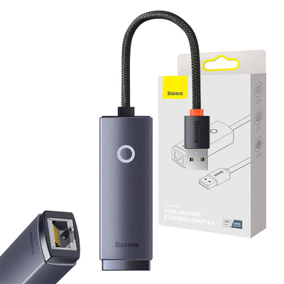 Product Αντάπτορας Δικτύου USB Baseus Lite Series USB to RJ45 100Mbps (gray) base image
