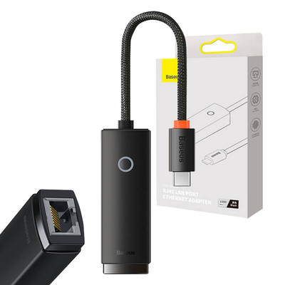 Product Αντάπτορας Δικτύου USB Baseus Lite Series USB-C to RJ45 (black) base image