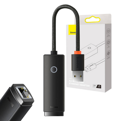 Product Προσαρμογέας δικτύου Baseus Lite Series USB σε RJ45, 100Mbps (μαύρο) base image
