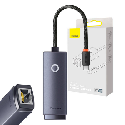 Product Αντάπτορας Δικτύου USB Baseus Lite Series USB-C to RJ45 (grey) base image