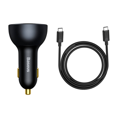 Product Φορτιστής Αυτοκινήτου Baseus Qualcomm USB 2x USB-C 160W (Grey) base image