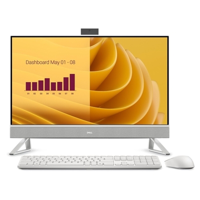 Product All In One Dell 27 EC27250 27'' Touch/Core 7-150U/16GB/1TB SSD/Nvidia MX570A/WiFi/Win 11 Pro/Pearl White base image