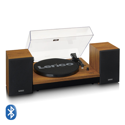 Product Πικάπ Με 2 Εξωτερικά Ηχεία Lenco Ls-310wd 20w Σύνδεση Bluetooth Και Βύσμα Ee/Uk Σε Μαύρο / Καφέ Χρώμα base image