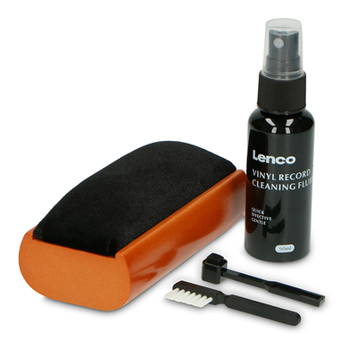 Product Σετ Καθαριστικών Lenco 5-σε-1 δίσκων βινυλίου, 50ml σε ξύλινο σχεδιασμό. base image