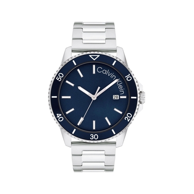 Product Ανδρικό Ρολόι Calvin Klein 25200385 (44mm) Μεταλλικό Μπρασελέ Ασημί base image