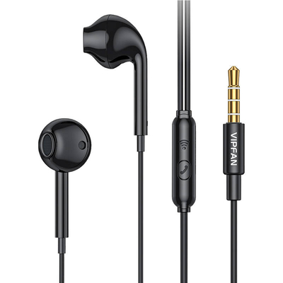 Product Ακουστικά Handsfree in-ear Vipfan M15 3.5mm jack 1m (black) base image