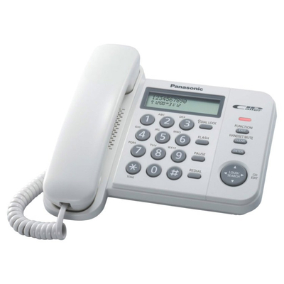 Product Τηλέφωνο Ενσύρματο Panasonic KX-TS560EX2W Λευκό base image