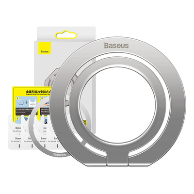 Product Ring Holder Baseus Halo for phones (Silver) base image