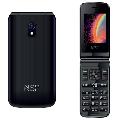Product Κινητό Τηλέφωνο Flip 2g Με Πλήκτρα NSP 2600DS (8340444) Μαύρο base image