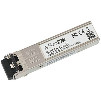 Product MultiMode SFP Fibre Module Mikrotik NADACA0074 S-85DLC05D 550 m 1.25 Gbps base image