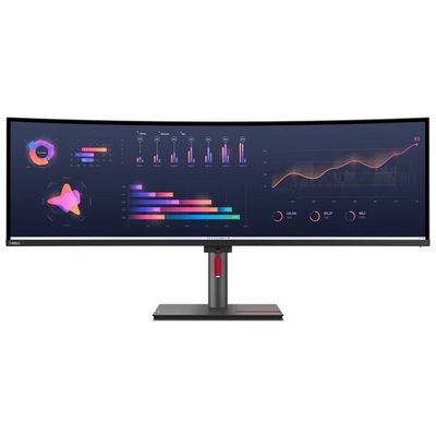 Product Monitor 49'' Lenovo ThinkVision P49w-30 Dual QHD IPS, Curved,RJ45, HDMI, USB-C, Thunderbolt, Display Port, Height adjustable, 3YearsW base image