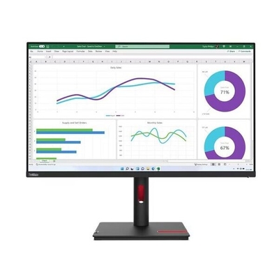 Product Monitor 31.5'' Lenovo ThinkVision T32h-30 QHD IPS, HDMI, Display Port, USB, USB-C, Height Adjustable, 3YearsW base image