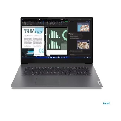 Product Laptop Lenovo V17 G4 IRU 17.3'' FHD IPS/i7-1355U/16GB/512GB SSD/Intel Iris Xe Graphics /Win 11 Pro/3Y CAR/Iron Grey (83A2002KGM) base image