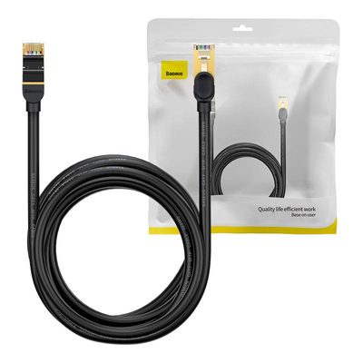 Product Καλώδιο Δικτύου Baseus Ethernet RJ45, 10Gbps, 5m network (black) base image