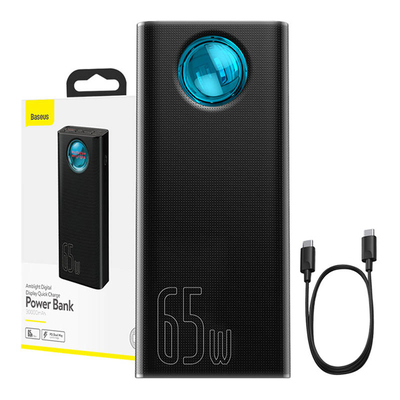 Product Powerbank Baseus Amblight 30000mAh, 4xUSB, USB-C, 65W (black) base image