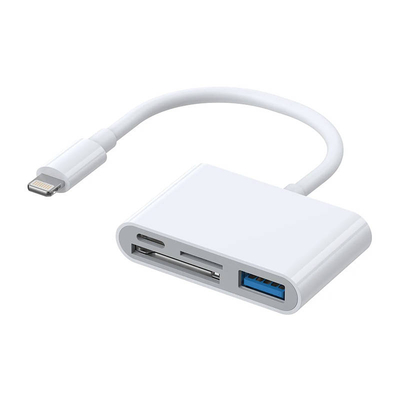 Product Card Reader Joyroom Lightning to USB OTG S-H142 SD microSD (white) base image