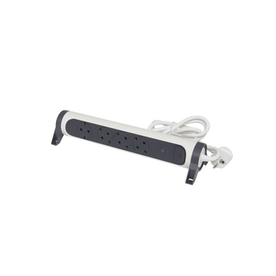 Product Πολύπριζο Ασφαλείας Legrand SurgeArrest 4 Outlets 1.5m Cable SPD White/Grey Rotating base image