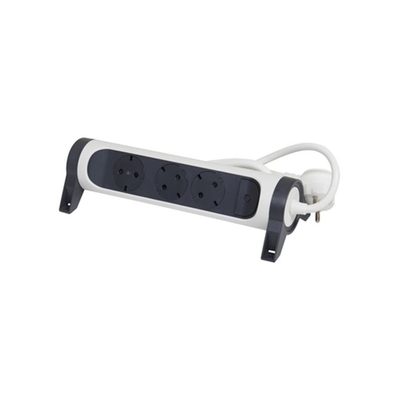 Product Πολύπριζο Ασφαλείας Legrand SurgeArrest 3 Outlets 3m Cable White/Grey Rotating base image