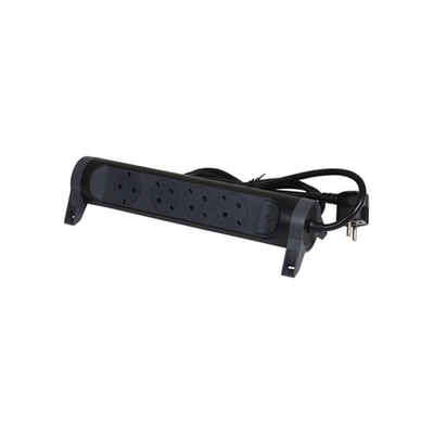 Product Πολύπριζο Ασφαλείας Legrand SurgeArrest 4 Outlets 3m Cable Black/Grey Rotating base image