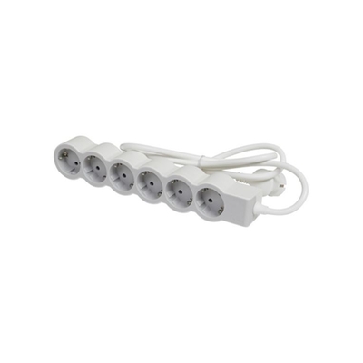 Product Πολύπριζο Ασφαλείας Legrand SurgeArrest 6 Outlets 1.5m Cable White/Grey base image