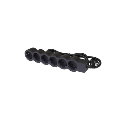 Product Πολύπριζο Ασφαλείας Legrand SurgeArrest 6 Outlets 3m Cable Black/Grey base image