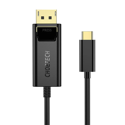 Product Καλώδιo USB-C to Display Port Choetech XCP-1801BK, unidirectional, 4K, 1.8m (black) base image