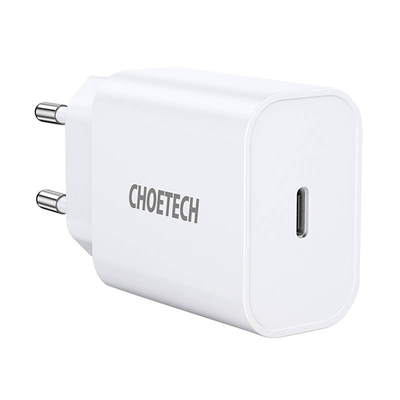 Product Φορτιστής Πρίζας Choetech Q5004 EU USB-C, 20W (white) base image