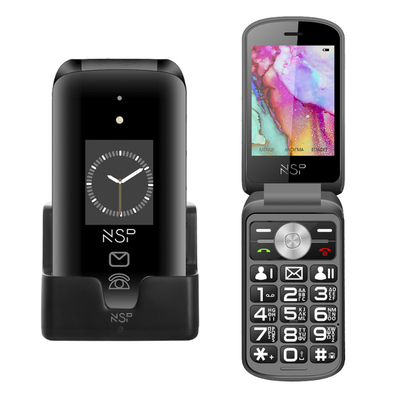 Product Κινητό Τηλέφωνο Flip 2g Με Πλήκτρα NSP 2700DS (8324000) Μαύρο base image