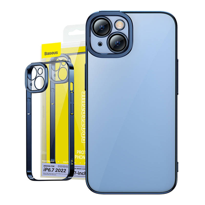 Product Θήκη Baseus Glitter Transparent and Tempered Glass set για iPhone 14 Plus (blue) base image