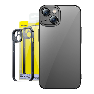 Product Θήκη Baseus Glitter Transparent and Tempered Glass set για iPhone 14 Plus (black) base image