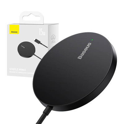 Product Ασύρματος Φορτιστής Baseus Magnetic Simple Mini3 15W (Black) base image