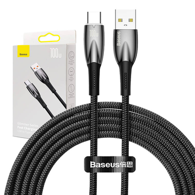 Product Καλώδιο USB to USB-C for Baseus Glimmer Series, 100W, 2m (Black) base image