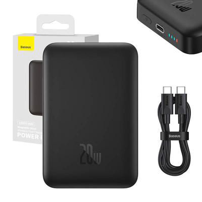 Product Powerbank Baseus Magnetic Mini 10000mAh 20W MagSafe (black) base image