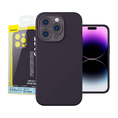 Product Θήκη Baseus Liquid Silica Gel για iPhone 14 Pro (Elderberry)+ tempered glass + cleaning kit base image