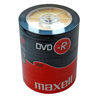 Product DVD-R Maxell 4.7GB/120min, 16x speed, spindle pack 100τμχ base image