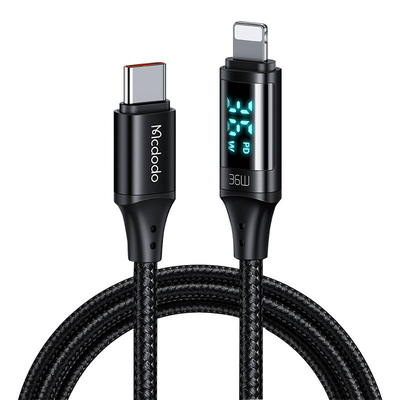 Product Καλώδιο USB to Lightning Mcdodo CA-1030 36W 1.2m (black) base image