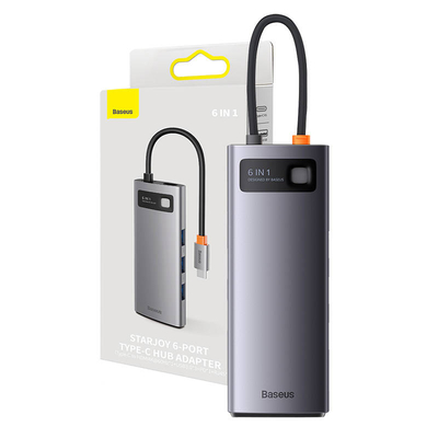 Product Docking Station Baseus StarJoy Series, USB-C to 3x USB 3.0 + HDMI + PD + RJ45 base image