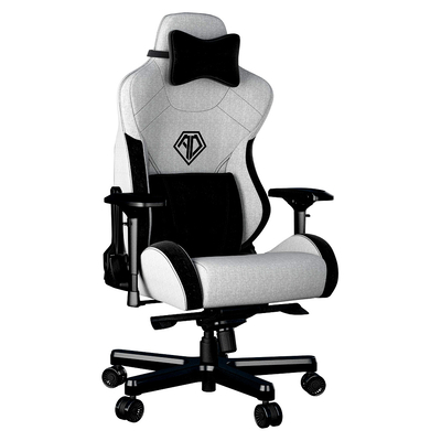 Product Καρέκλα Anda Seat T-PRO II Light Grey/ Black FABRIC with Alcantara Stripes base image