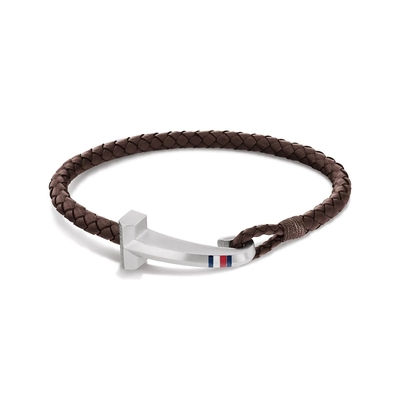 Product Ανδρικό Βραχιόλι Tommy Hilfiger 2790276S (20cm) Δερμάτινο Brown base image