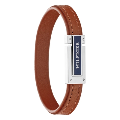 Product Ανδρικό Βραχιόλι Tommy Hilfiger 2790560 (19cm) Δερμάτινο Brown base image