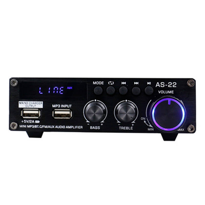 Product Ενισχυτής Blitzwolf AS-22 audio amplifier, 45W, Bluetooth 5.0, USB + remote control (black) base image