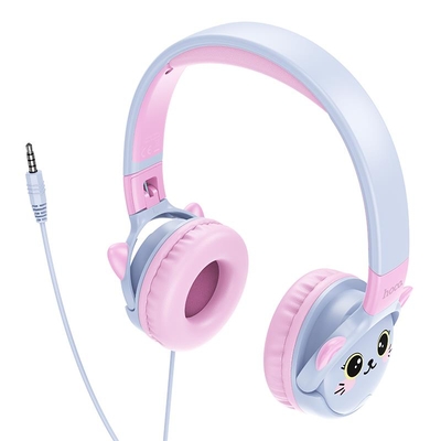 Product Ακουστικά Hoco W61 Voice Wired , Sky Blue base image