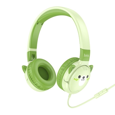 Product Headset Hoco W61 Voice Wired Emerald Green base image