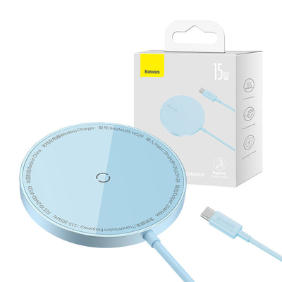 Product Ασύρματος Φορτιστής Magnetic Baseus Simple Mini 3 15W (Blue) base image