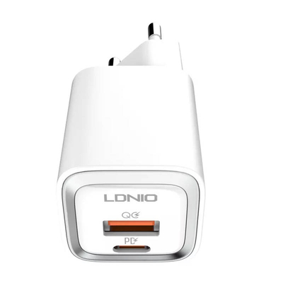 Product Φορτιστής Πρίζας Ldnio A2318M USB, USB-C + USB-C - Lightning Cable base image